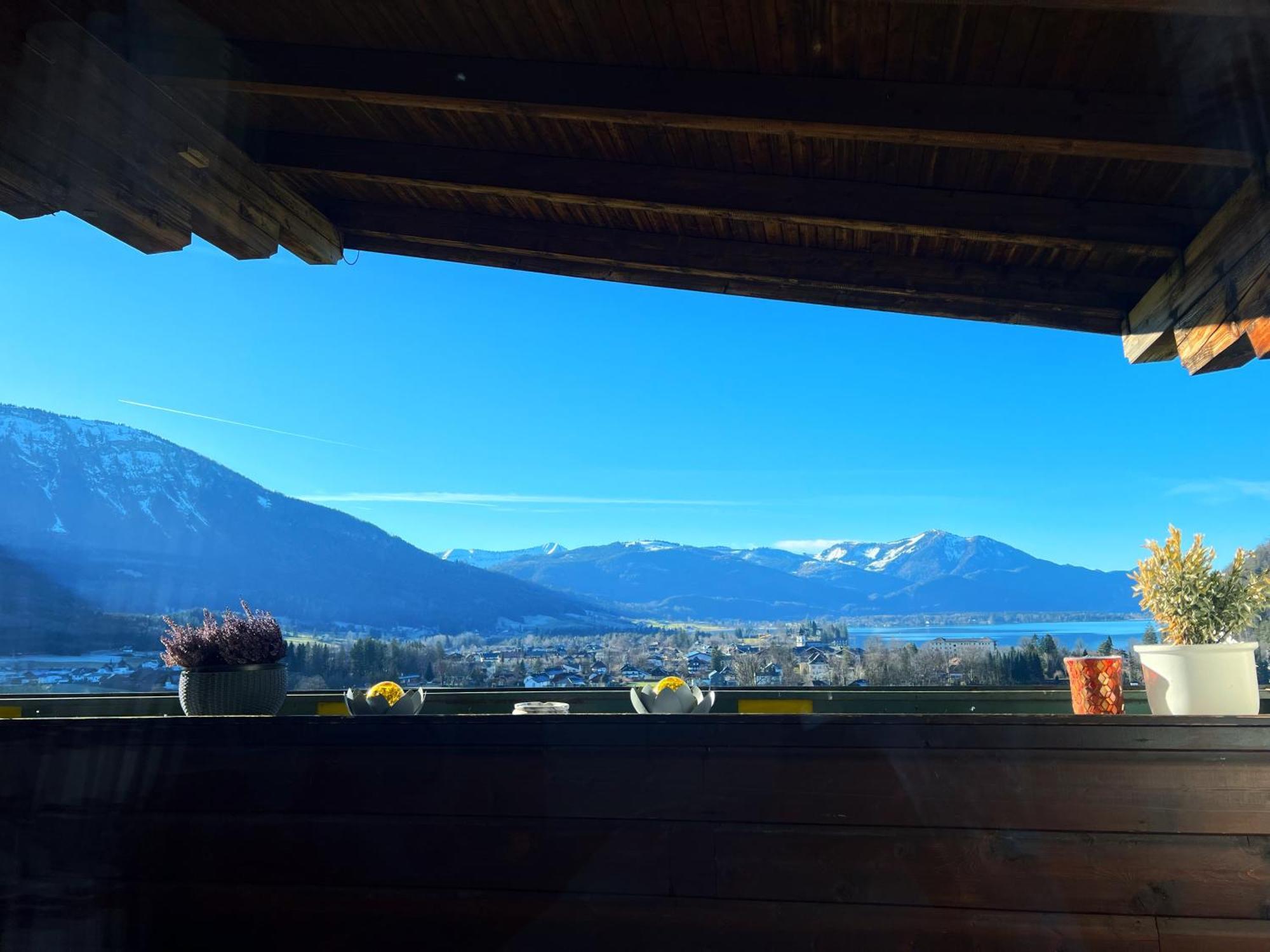 Apartment Sunset Am Wolfgangsee Strobl Exterior foto